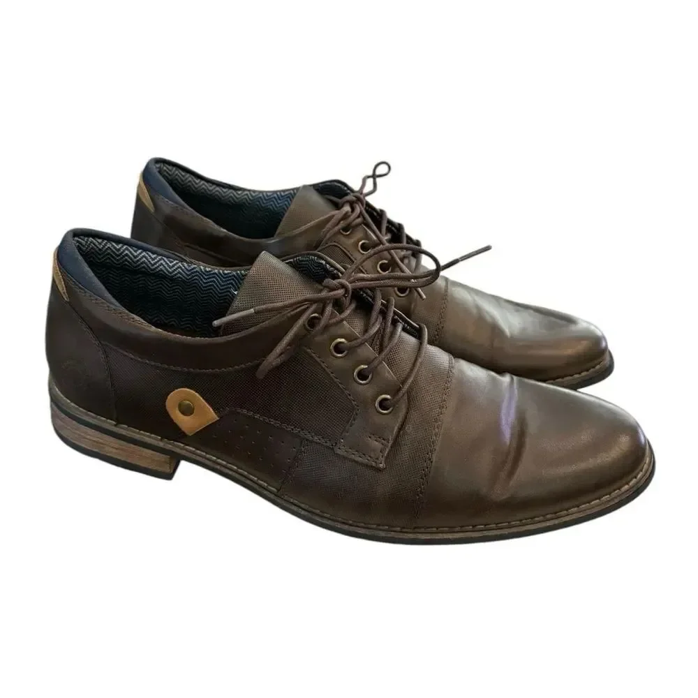 Bullboxer B-52 Men's Devon Brown Lace Dress Shoes 11
